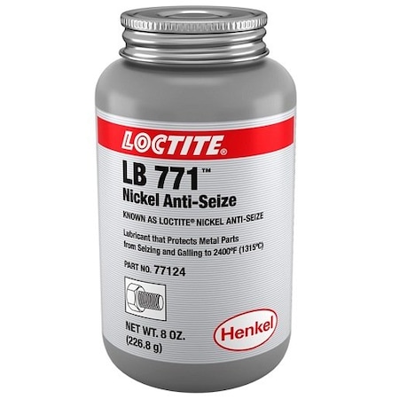 Henkel Anti-Seize Compound, Nickel Grade, Can, Paste LB 771 8OZ IDH 235028